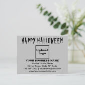Salutation d'Halloween d'affaires sur carte postal (Debout devant)