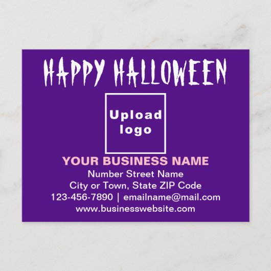 Salutation d'Halloween d'affaires sur carte postal (Devant)