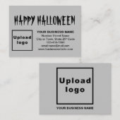Salutation d'Halloween d'affaires sur la carte de  (Devant / Derrière)