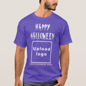 Salutation d'Halloween d'affaires sur T-shirt viol (Devant)