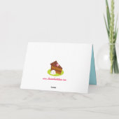 Salutation douce pain d'épices maison carte de vac (Dos)
