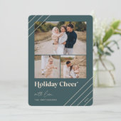 Salutation festive | Carte photo 3 jours fériés (Debout devant)