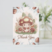 Salutation Forêt Carte de remerciements de champig (Debout devant)