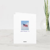 Salutation ou carte pour notes #2 de drapeau (Dos)