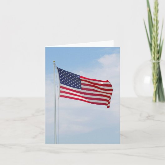 Salutation ou carte pour notes #2 de drapeau (Devant)
