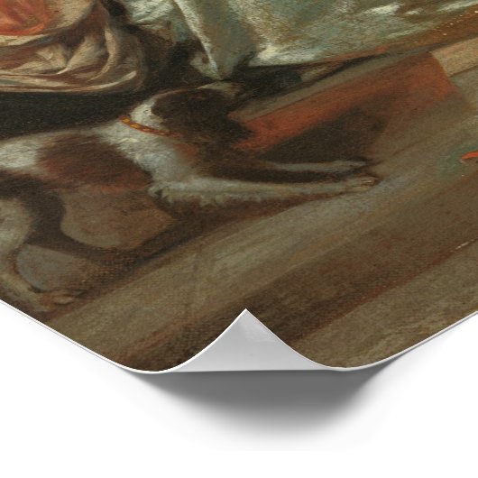 Salutation - Poster d'art raffiné Pieter de Hooch (Coin)