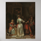 Salutation - Poster d'art raffiné Pieter de Hooch (Devant)