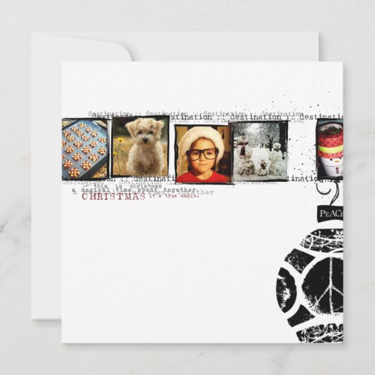 salutation saison noël instagram carte photo (Devant)