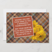 Salutation Thanksgiving Personnalisée Sur Carte Va (Dos)
