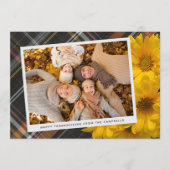 Salutation Thanksgiving Personnalisée Sur Carte Va (Devant)