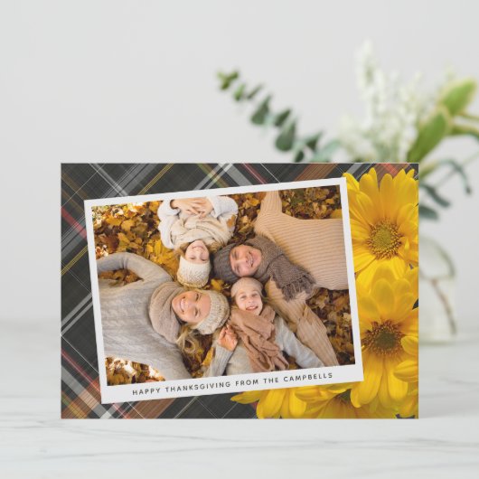 Salutation Thanksgiving Personnalisée Sur Carte Va (Debout devant)