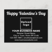Salutation Valentine affaires sur carte postale no (Devant)