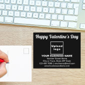 Salutation Valentine affaires sur carte postale no