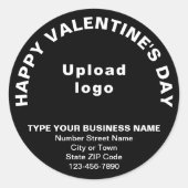 Salutation Valentine d'affaires sur Sticker rond n (Devant)