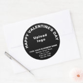 Salutation Valentine d'affaires sur Sticker rond n (Enveloppe)
