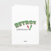 Salutation verticale verticale de carte de voeux (Dos)