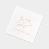 Salutations à 21 ans personnalisés 21e anniversair (Gauche)