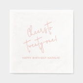 Salutations à 21 ans personnalisés 21e anniversair (Recto)