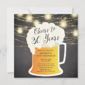 Salutations à 30 ans 30e anniversaire Invitation (Devant)