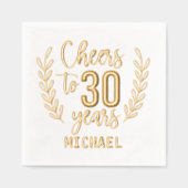 Salutations À 30 Ans Trente Anniversaire Personnal (Recto)