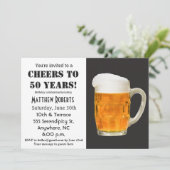 Salutations à 50 ans 50e anniversaire Invitation (Debout devant)