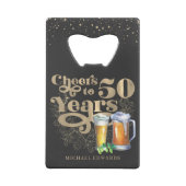 Salutations à 50 ans | Bouteille Vintage personnal (Dos)