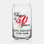 Salutations à 50 ans sur mesure Joyeux Anniversair (Recto)