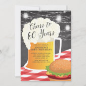 Salutations à 60 ans 60e anniversaire Invitation (Devant)
