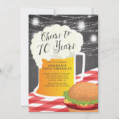 Salutations à 70 ans 70e anniversaire Invitation (Devant)