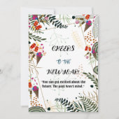 Salutations à la carte botanique du Nouvel An (Devant)