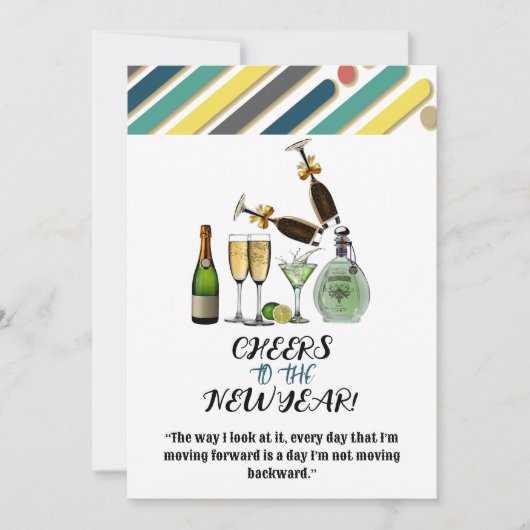 Salutations à la carte Cocktail Art Abstrait du No (Devant)