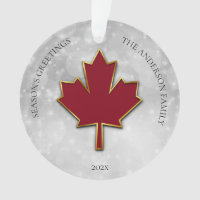 Salutations à la feuille d'érable rouge