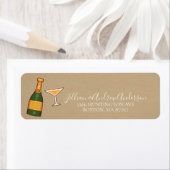 Salutations à un Étiquette de adresse du Nouvel An (En situation)