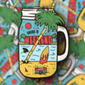 Salutations à Weekends Funny Camping | Sticker Die