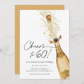 Salutations au 60e anniversaire Invitation (Devant / Derrière)