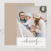 Salutations au Carte photo du Nouvel An (Devant / Derrière)