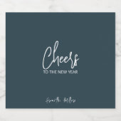 Salutations Au Nouvel An Étiquette De Vins Étincel (Étiquettes simples)