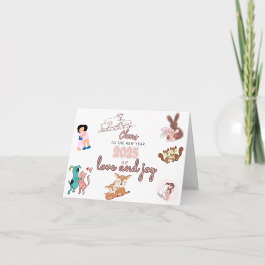 Salutations aux cartes du Nouvel An 2025.1 (Devant)