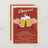 Salutations Avec Bonne Invitation Bières (Devant / Derrière)