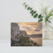 Salutations d'Acapulco au Mexique Carte postale de (Debout devant)