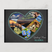 Salutations d'Alaska ♥ Carte postale (Devant)