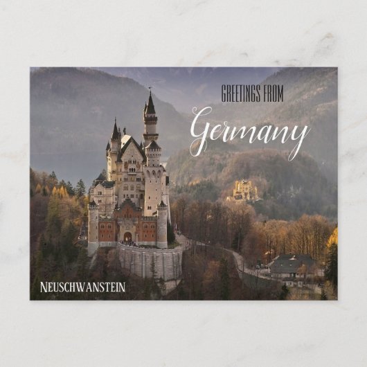 Salutations d'Allemagne Carte postale de Neuschwan (Devant)