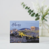 Salutations d'Athènes Grèce Carte postale paysagèr (Debout devant)