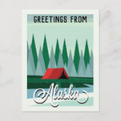 Salutations de Alaska USA Wilderness Carte Postale (Devant)