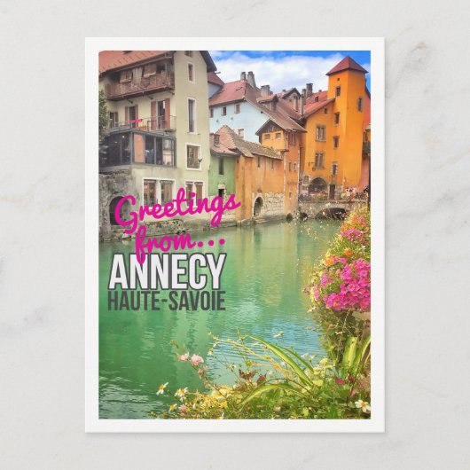 Salutations de...Annecy - Carte postale (Devant)