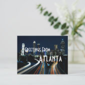salutations de Atlanta georgia carte postale (Debout devant)