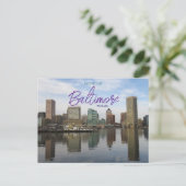 Salutations de Baltimore Maryland Carte postale (Debout devant)