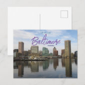 Salutations de Baltimore Maryland Carte postale (Devant / Derrière)