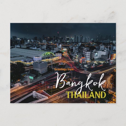 Salutations de Bangkok Thaïlande Carte postale (Devant)