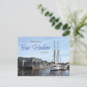 Salutations de Bar Harbor Maine Carte postale (Debout devant)